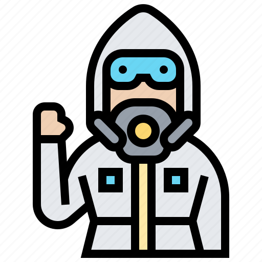 Disease, hazardous, hazmat, protective, suit icon - Download on Iconfinder