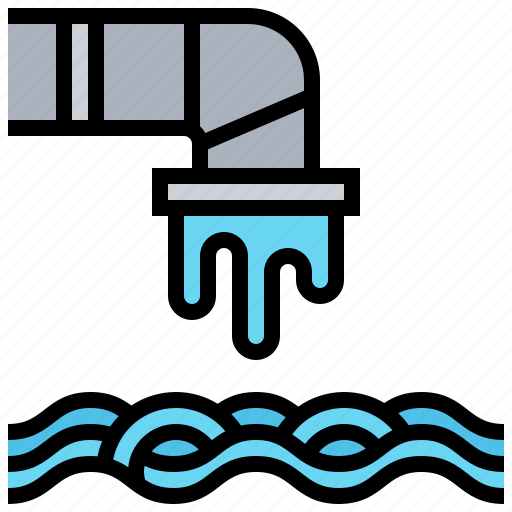 Dirty, pipe, pollution, sewage, water icon - Download on Iconfinder