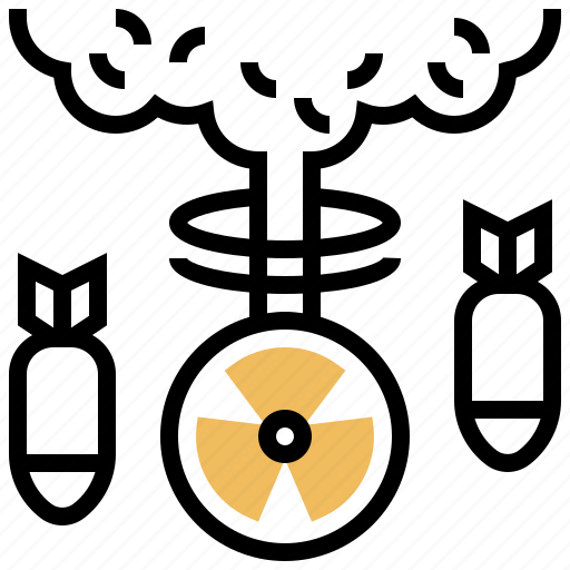 Bomb, explosive, label, nuclear, radiation icon - Download on Iconfinder
