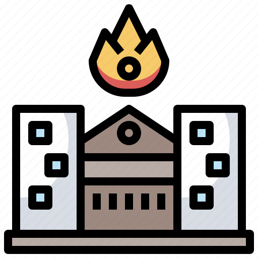 Estate, fire, home, insurance, real, weather icon - Download on Iconfinder