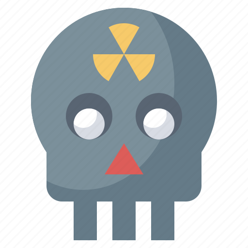 Danger, energy, industry, nuclear, signaling, skull, warning icon - Download on Iconfinder