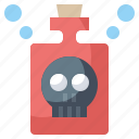 bottled, container, liquid, poison, poisons, potion, skull