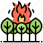 disaster, fire, flame, forest, nature 