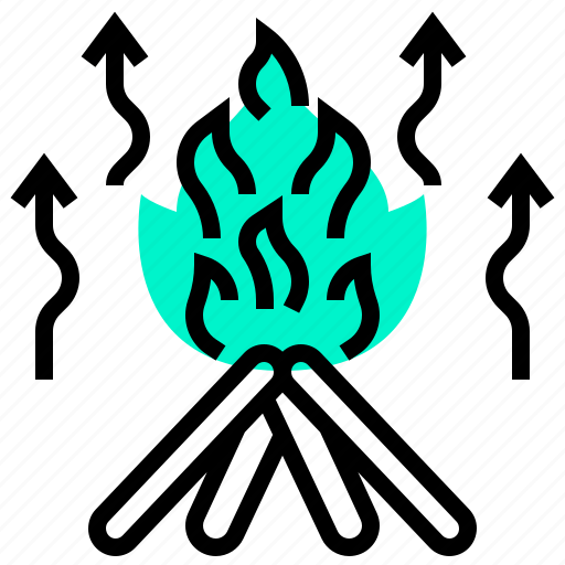 Campfire, energy, fire, flame, radiation icon - Download on Iconfinder