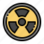 radioactive, nuclear, contamination, caution, radiation 
