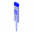 cartoon, electronic, isometric, logo, medical, person, thermometer