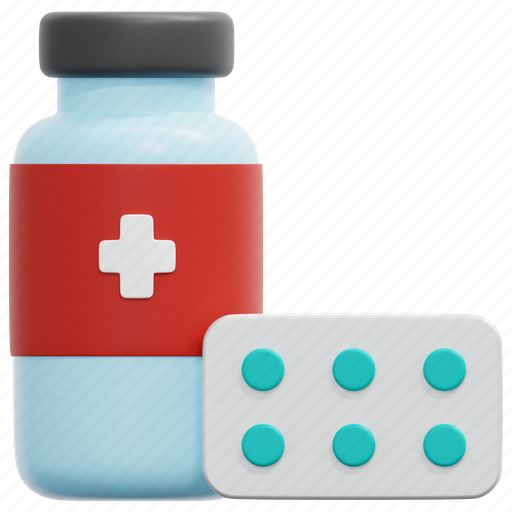 Medicine, pill, drug, pharmacy, tablet, medical, 3d 3D illustration - Download on Iconfinder