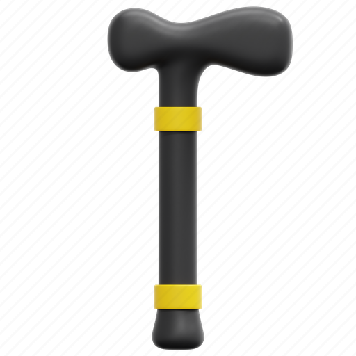 Walking, stick, cane, old, helping, walk, assistance 3D illustration - Download on Iconfinder