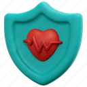 life, insurance, healthcare, medical, protection, shield, 3d