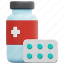 medicine, pill, drug, pharmacy, tablet, medical, 3d