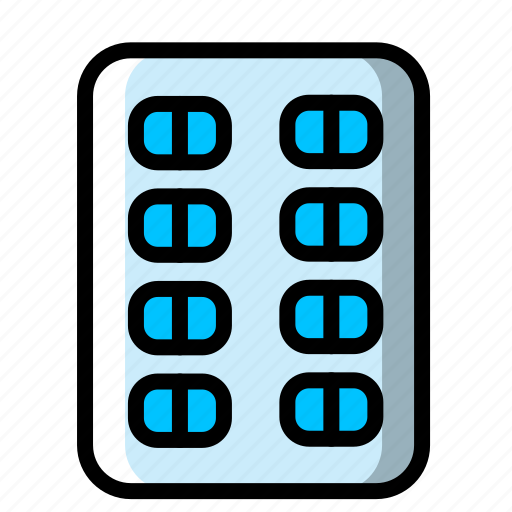 Icon, color, pills, medicine, hospital, medical, healthcare icon - Download on Iconfinder