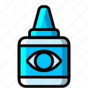 icon, color, eye drops, drops, eye, view, drug, medicine 