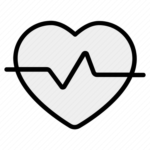 Beating heart, cardiogram, cardiography, heartbeat, pulsation, pulse rate icon - Download on Iconfinder