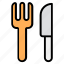 eating utensils, fork, fork and knife, fork with knife, kitchen utensils, knife, tableware 