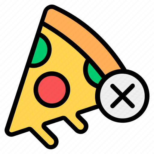 No, no fast food, no fats, no junk, no pizza, no unhealthy food, pizza icon - Download on Iconfinder