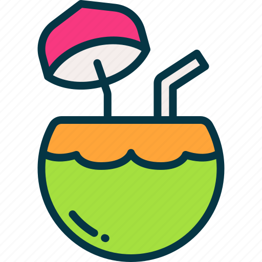 Coconut, tropical, nature, drink, fruit icon - Download on Iconfinder