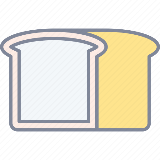Bread, toast, breakfast, slice icon - Download on Iconfinder