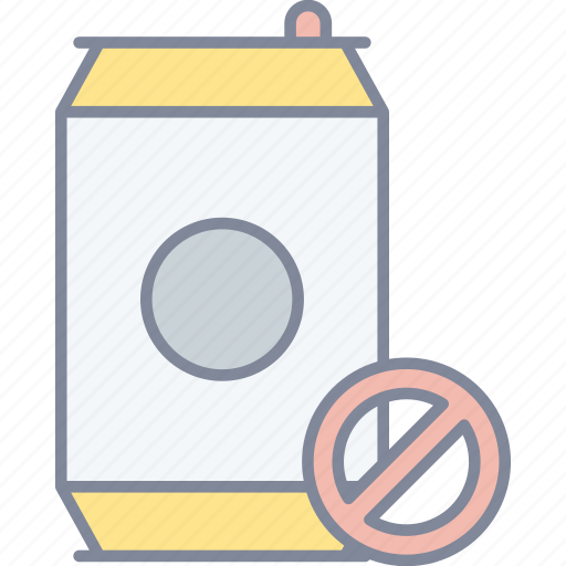 No soft drink, soda can, forbidden, stop sign icon - Download on Iconfinder