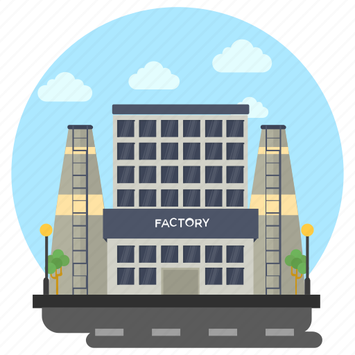 Commercial area, factory, factory outlet, industry, site factory icon - Download on Iconfinder