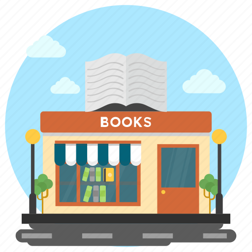 Bookshop, bookstore, library, library building, marketplace icon - Download on Iconfinder