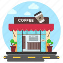 cafe, cafe building, cafe exterior, coffee bar, snack bar