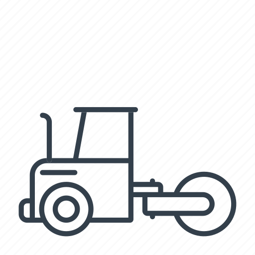 Construction, industry, machinery, tool, road roller, equipment, machine icon - Download on Iconfinder