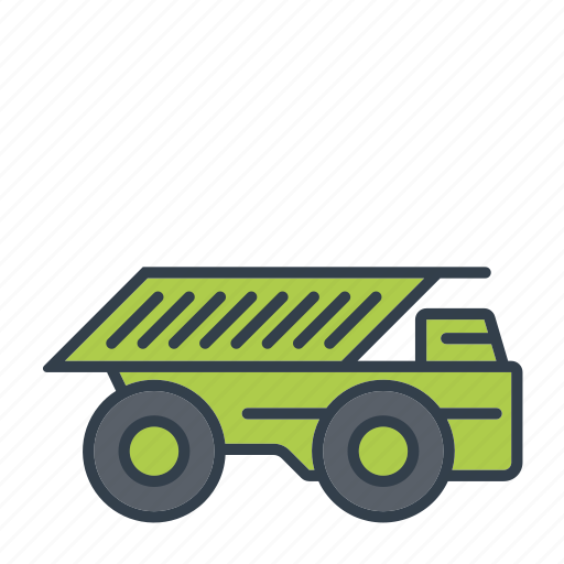 Construction, dump truck, haul truck, industry, machinery, tool, vehicle icon - Download on Iconfinder
