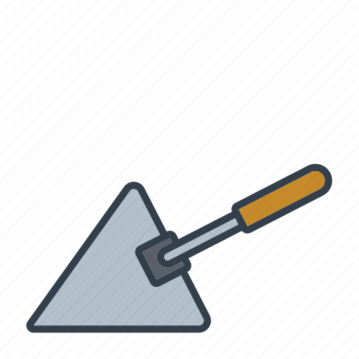 Building, construction, industry, masonry, tool, trowel icon - Download on Iconfinder