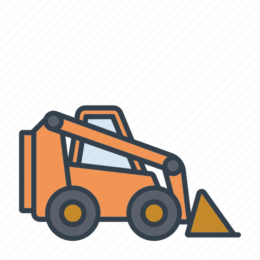 Compact loader, construction, industry, machinery, skid loader, tool, vehicle icon - Download on Iconfinder
