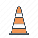 construction, industry, machinery, road cone, safety, tool, traffic cone
