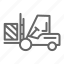 stack, forklift, loader, transport, delivery, warehouse, box 