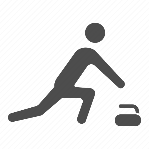 Curling, sport, winter, game, ice, puck, human icon - Download on Iconfinder