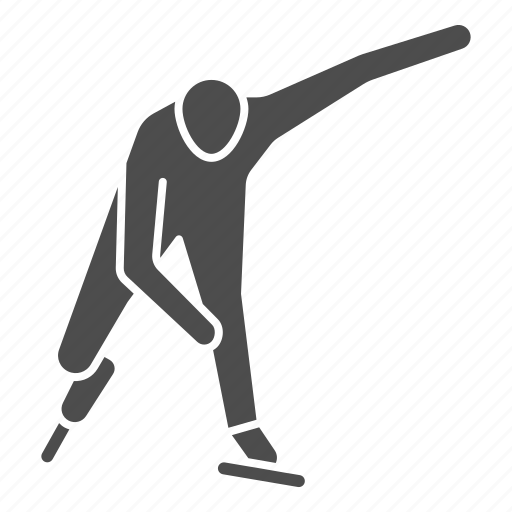 Skate, skating, sport, ice, human, fast, man icon - Download on Iconfinder
