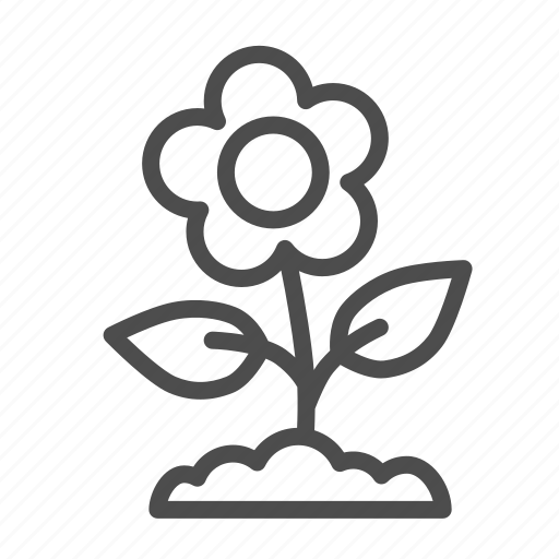 Flower, nature, blossom, ground, floral, plant, leaf icon - Download on Iconfinder