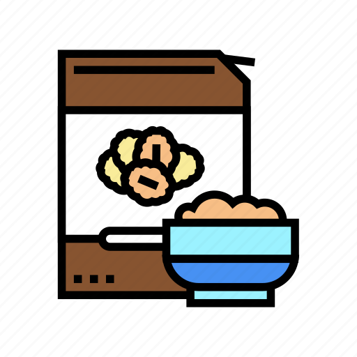 Cereals, oat, package, nutrition, cookies, milk icon - Download on Iconfinder