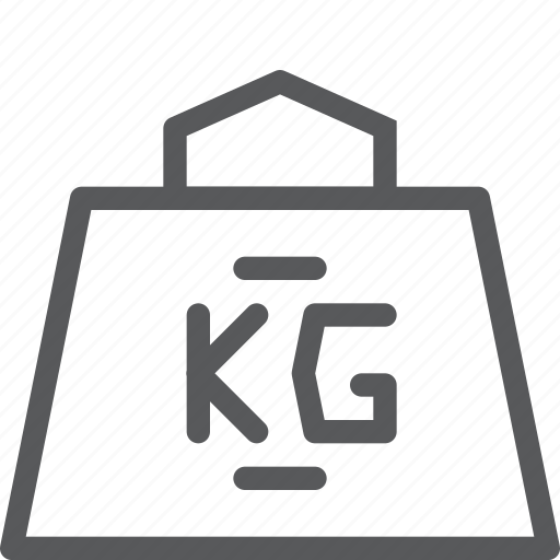 Weight, kg, kilograms, measure, object, scale icon - Download on Iconfinder