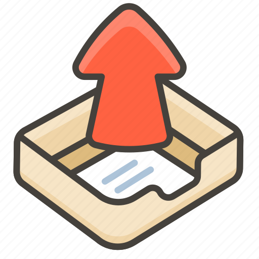 1f4e4, outbox, tray icon - Download on Iconfinder