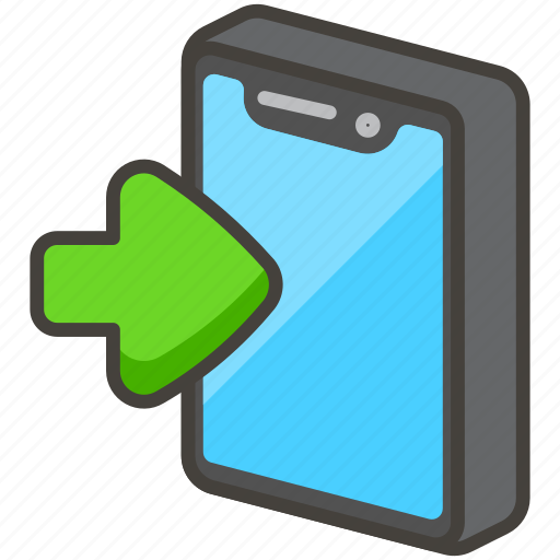 1f4f2, arrow, b, mobile, phone, with icon - Download on Iconfinder