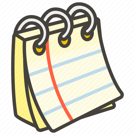 1f5d2, notepad, spiral icon - Download on Iconfinder