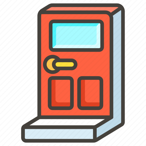1f6aa, door icon - Download on Iconfinder on Iconfinder