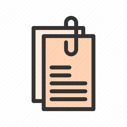 Appointment, attachments, document, message, note, office, paper icon - Download on Iconfinder