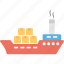 cargo ship, containers ship, freight ship, shipment, shipping 