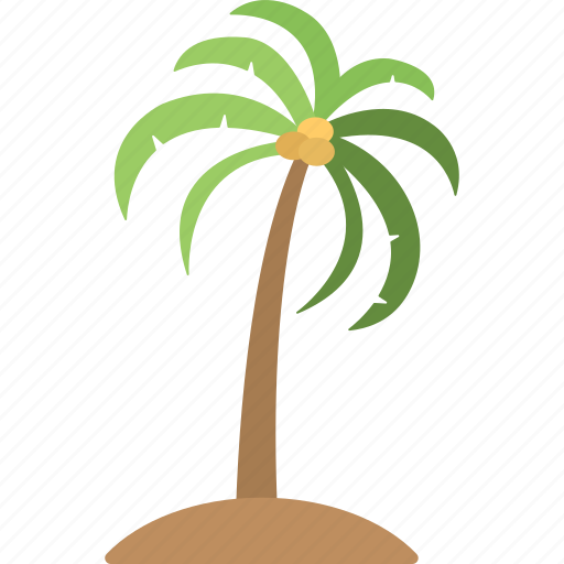 Coconut tree, island tree, palm tree, tree, tropical tree icon - Download on Iconfinder