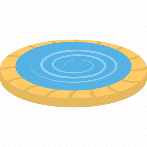 Inground pool, outdoor swimming pool, round swimming pool, small swimming pool, swimming pool icon - Download on Iconfinder