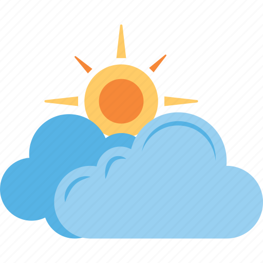 Pleasant weather, sun cloud, sun with cloud, weather, weather forecast icon - Download on Iconfinder