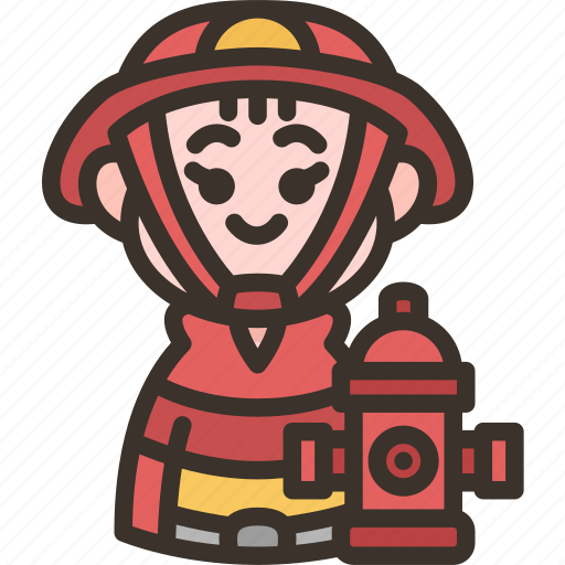 Firefighter, fireman, uniform, rescue, service icon - Download on Iconfinder