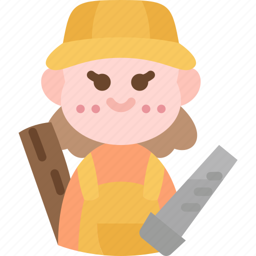 Carpenter, builder, wood, construction, worker icon - Download on Iconfinder