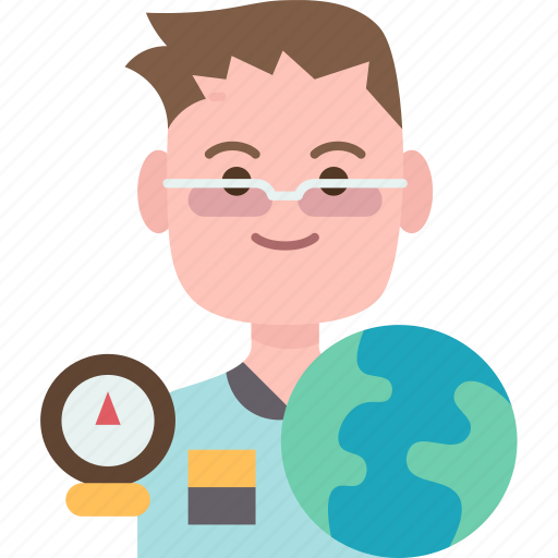 Geographer, map, topography, geology, scientist icon - Download on Iconfinder