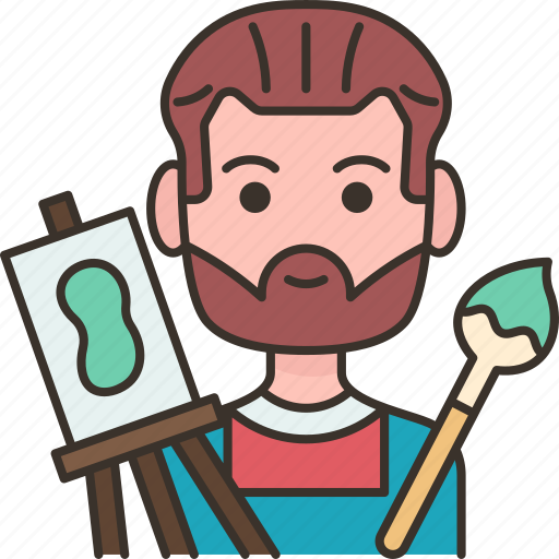 Artist, paint, canvas, creativity, gallery icon - Download on Iconfinder