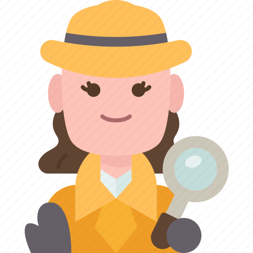 Detective, spy, inspector, investigate, woman icon - Download on Iconfinder